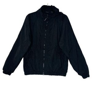 VTG JCPenneys USA Olympics Windbreaker Men Medium Black Lightweight Jacket‎